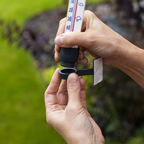 Antracitni zunanji termometer (od -60 °C do +50 °C) 23 cm - 6