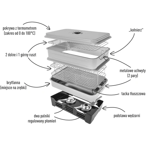 Balkonski prekajevalnik z nastavljivo prostornino - 3