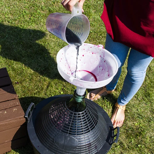 Balon za vino 34 L v plastičnem košu - 8