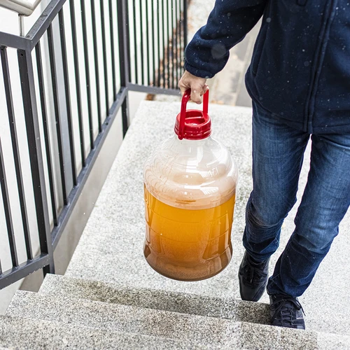 Balon za vino, lahek, nerazbiten, z ročajem, 10 L - 17