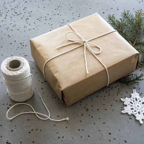 Beli bombažni mesarski sukanec (240°C) 55 m - 9