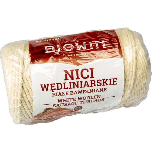 Bombažne bele mesarske niti (240°C) 55 m - 2