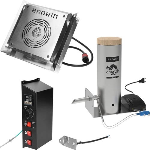 Brezokvirna dimnica dragON PLYWOOD NATURE z digitalnim krmilnikom, 200 L - 7