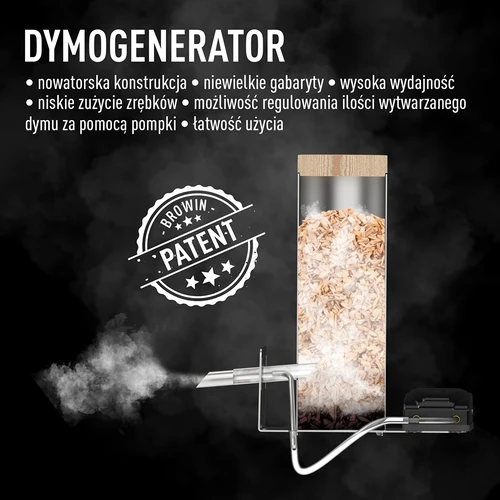 Brezokvirna prekajevalnica dragON PLYWOOD NATURE s krmilnikom Wi‑Fi, 200L - 12