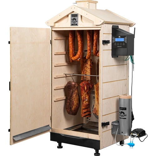 Brezokvirna prekajevalnica dragON PLYWOOD NATURE s krmilnikom Wi‑Fi, 200L - 4