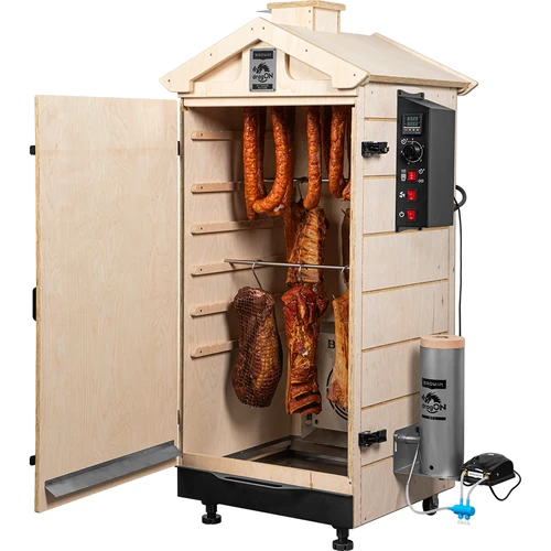 Brezokvirna prekajevalnica dragON PLYWOOD NATURE z digitalnim krmilnikom, 200L - 4