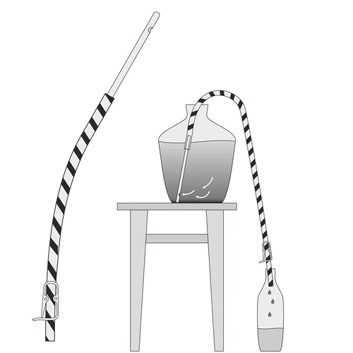 Cevka za pretakanje vina s sponko - 7