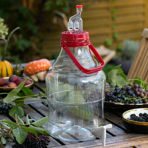 Damižana 10 L z ročajem in pipico - 15