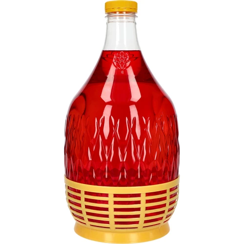 Damižana Dama 5 L PET, z navojnim pokrovčkom in košarico - 2