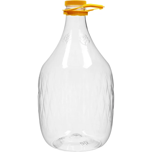 Damižana Dama 5 L PET, z navojnim zamaškom in ročajem