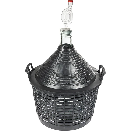Damižana za vino 20 l v plastični košari - 3