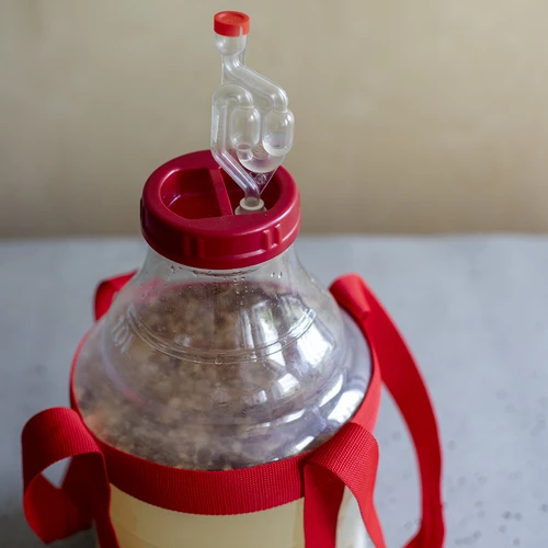 Damižana za vino, lahka, nelomljiva, z nosilnimi trakovi, 10 l - 19