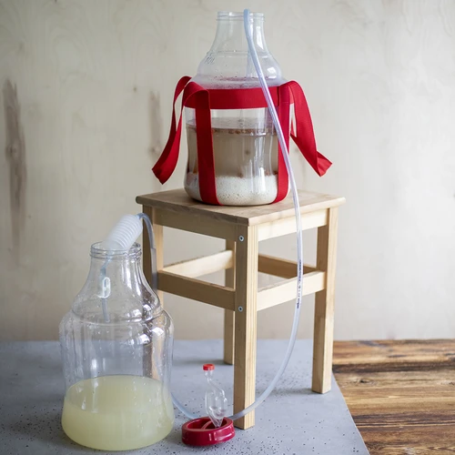 Damižana za vino, lahka, nelomljiva, z nosilnimi trakovi, 10 l - 16