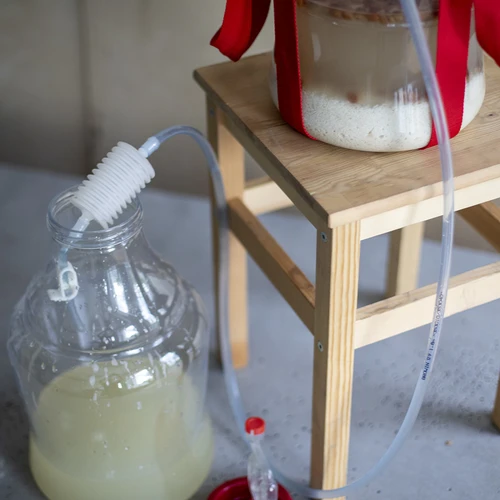 Damižana za vino, lahka, nelomljiva, z nosilnimi trakovi, 10 l - 12