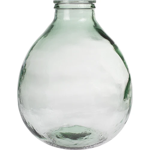 Damižon za vino 34 L s širokim vratom v plastični košari. - 2