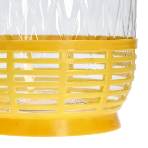 Damižona Dama 5 L PET, z navojnim pokrovčkom, ročajem in košarico - 4