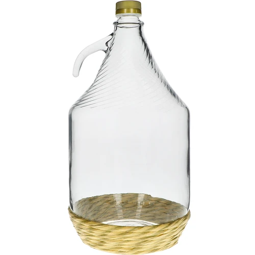 Damižona Dama 5 l v košu, z navojnim zamaškom - 2