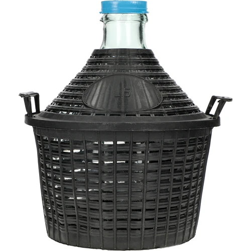 Damižona za vino 5 L v plastičnem košu