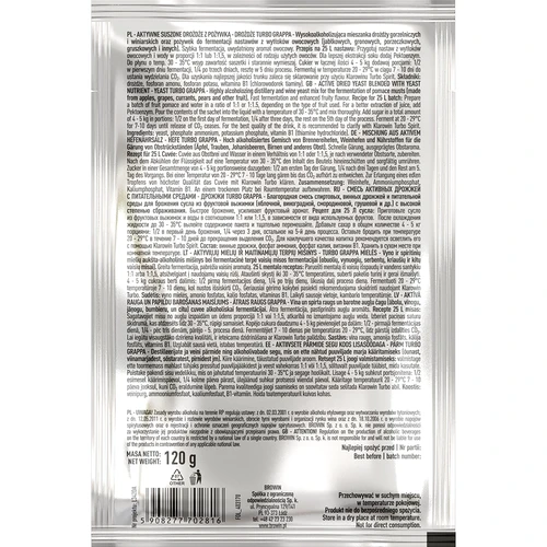 Destilacijske kvasovke Turbo Grappa 7-10 dni - 3