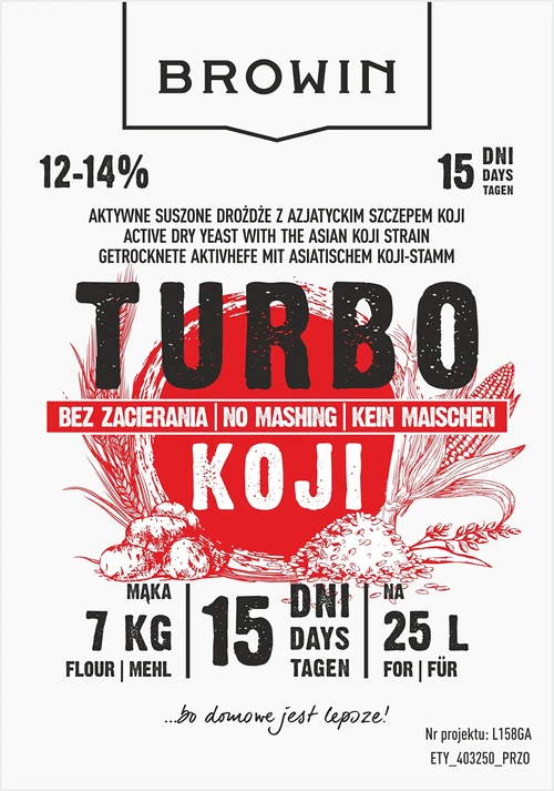 Destilacijske kvasovke Turbo Koji, 50 g (brez kuhanja!) - 5