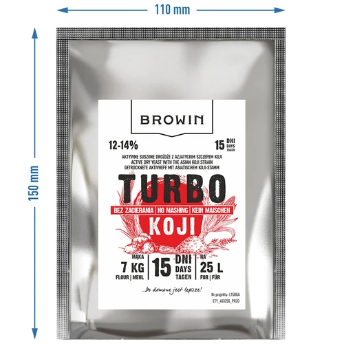 Destilacijske kvasovke Turbo Koji, 50 g (brez kuhanja!) - 7