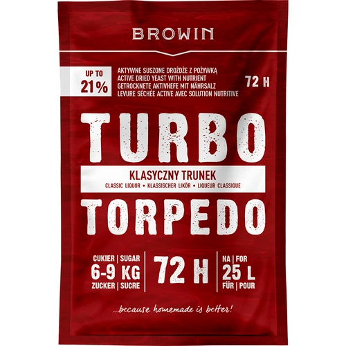 Destilacijski kvas Turbo Torpedo 72 h 21% - 120 g
