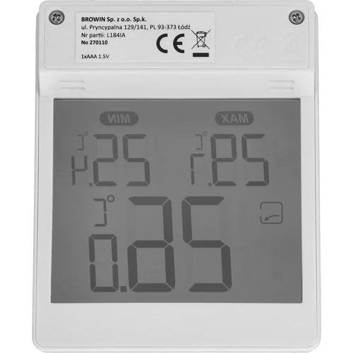 Digitalni zunanji okenski termometer, samolepilen, znamke Soens - 4