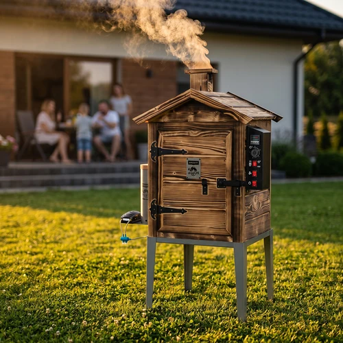 Dimnica 115 L dragON Wood 60E – lesena na drva, z električnim grelnim modulom in krmilnikom - 12