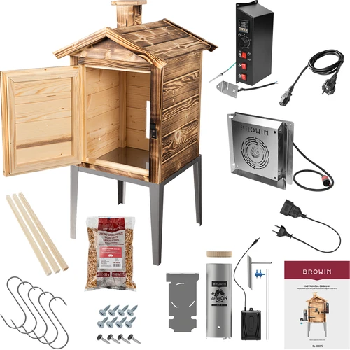 Dimnica 115 L dragON Wood 60E – lesena na drva, z električnim grelnim modulom in krmilnikom - 2