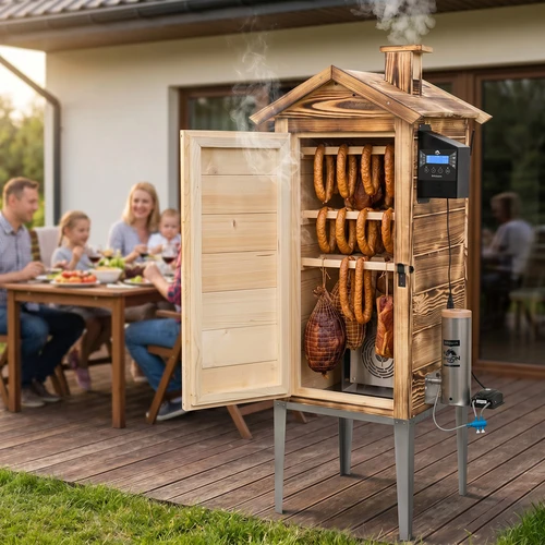Dimnica z Wi‑Fi, 200 L – dragON WOOD 100IQ z električnim grelnim modulom in upravljalnikom, na drva - 12