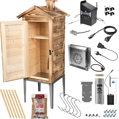 Dimnica z Wi‑Fi, 200 L – dragON WOOD 100IQ z električnim grelnim modulom in upravljalnikom, na drva - 3
