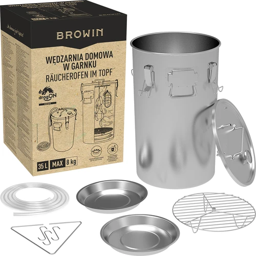 Domači prekajevalnik v loncu, 35 L, za plinski štedilnik - 7