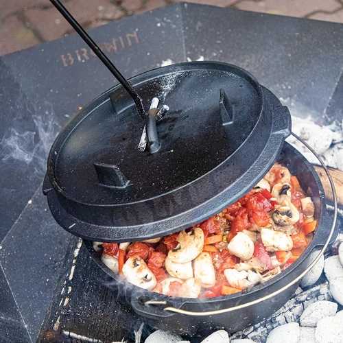 Držalo/kuriščni kavelj za pokrov litoželeznega lonca ali kotlička - 6