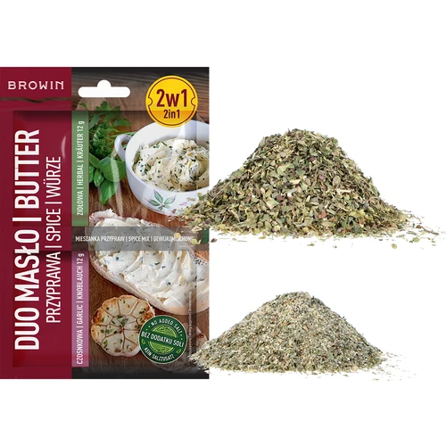 Duo Masło - česnova in zeliščna začimba 2 v 1, 2 x 12g - 3