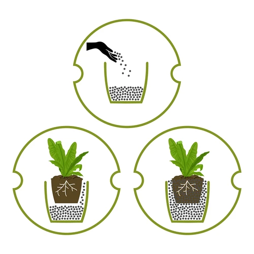 Ekspandirana glina za lončnice, vrtnarstvo in gozdove v steklu, 10–20 mm, 4 L - 14