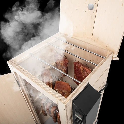 Električna prekajevalnica dragON PLYWOOD NATURE 100E z električnim grelnim modulom in krmilnikom - 7