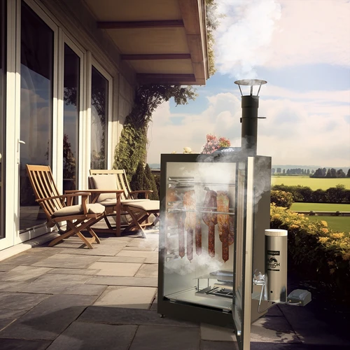 Električna prekajevalnica - dragON z generatorjem dima, digitalna, 65 L - 31