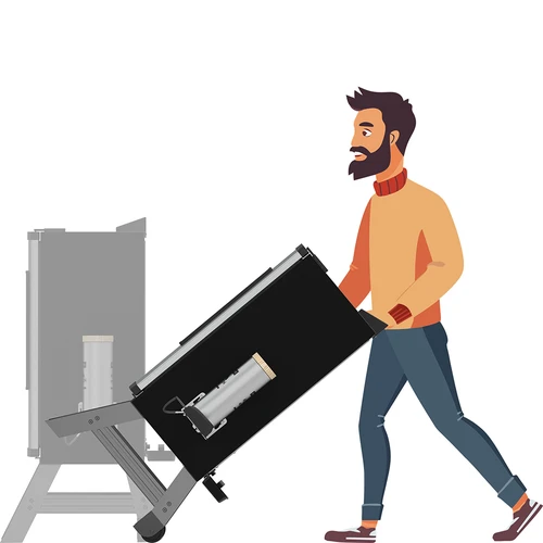 Električna prekajevalnica dragON z mobilnim podnožjem in s tekočim čistilom - 34