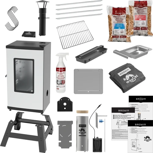 Električna prekajevalnica dragON z mobilnim podnožjem in s tekočim čistilom - 2