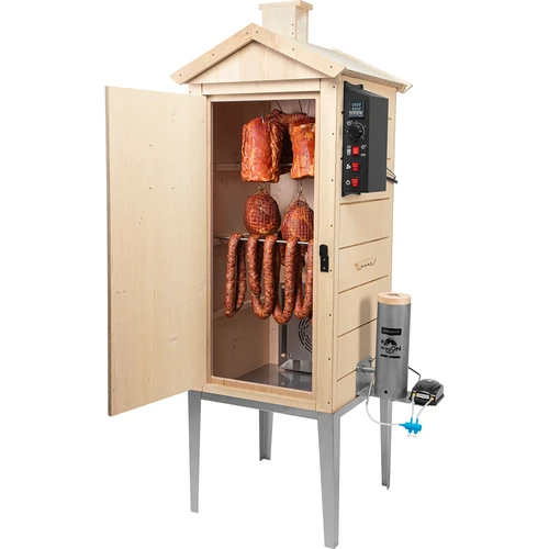 Električni prekajevalnik dragON PLYWOOD NATURE 100E z električnim grelnim modulom in krmilnikom - 4