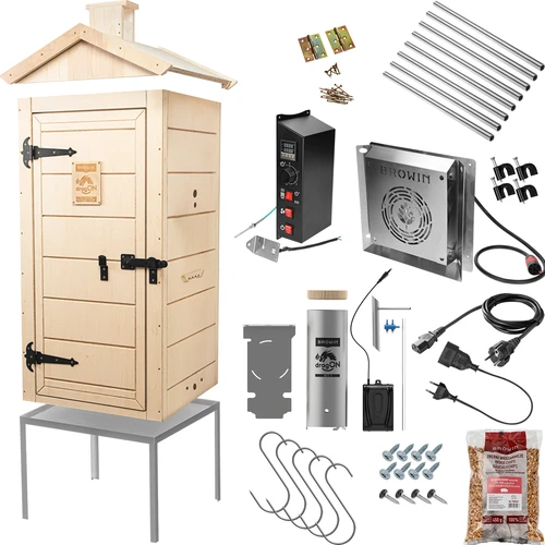 Električni prekajevalnik dragON PLYWOOD NATURE 100E z električnim grelnim modulom in krmilnikom - 2