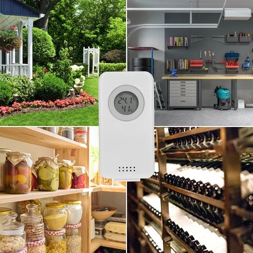 Elektronska vremenska postaja – brezžična, s senzorjem, črna - 10