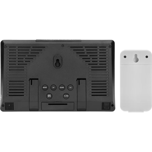 Elektronska vremenska postaja – brezžična, s senzorjem, črna - 6