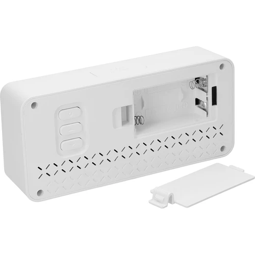 Elektronska vremenska postaja Soens - bela, z uro in koledarjem - 5