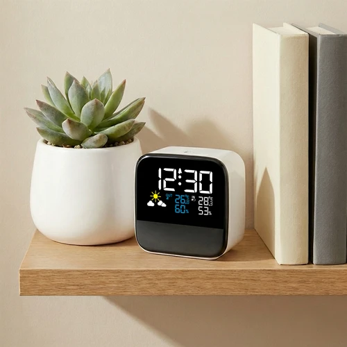 Elektronska vremenska postaja Soens – z brezžičnim senzorjem, budilko in svetilko - 5