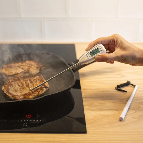 Elektronski kuhinjski termometer (-50 °C do +300 °C) z etuijem, bel - 4