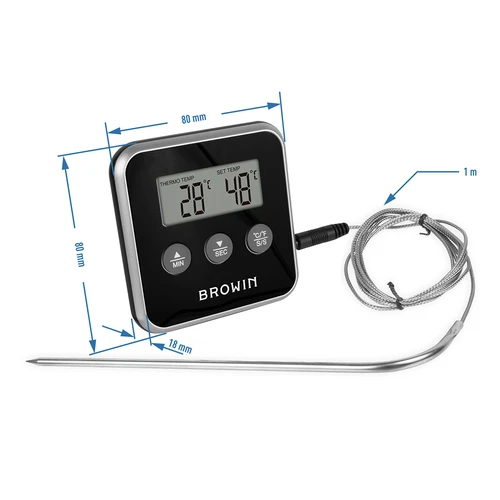 Elektronski kuhinjski termometer s sondo (0°C do 250°C) mix - 4