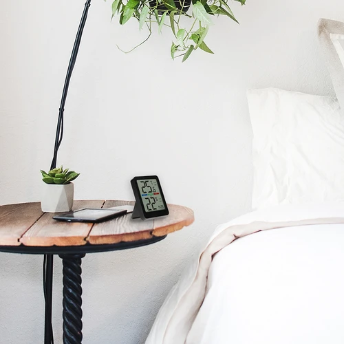 Elektronski sobni termometer, črn - 14