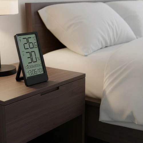 Elektronski sobni termometer znamke Soens, črn - 7