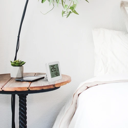 Elektronski termometer s kazalnikom udobja, bel - 11